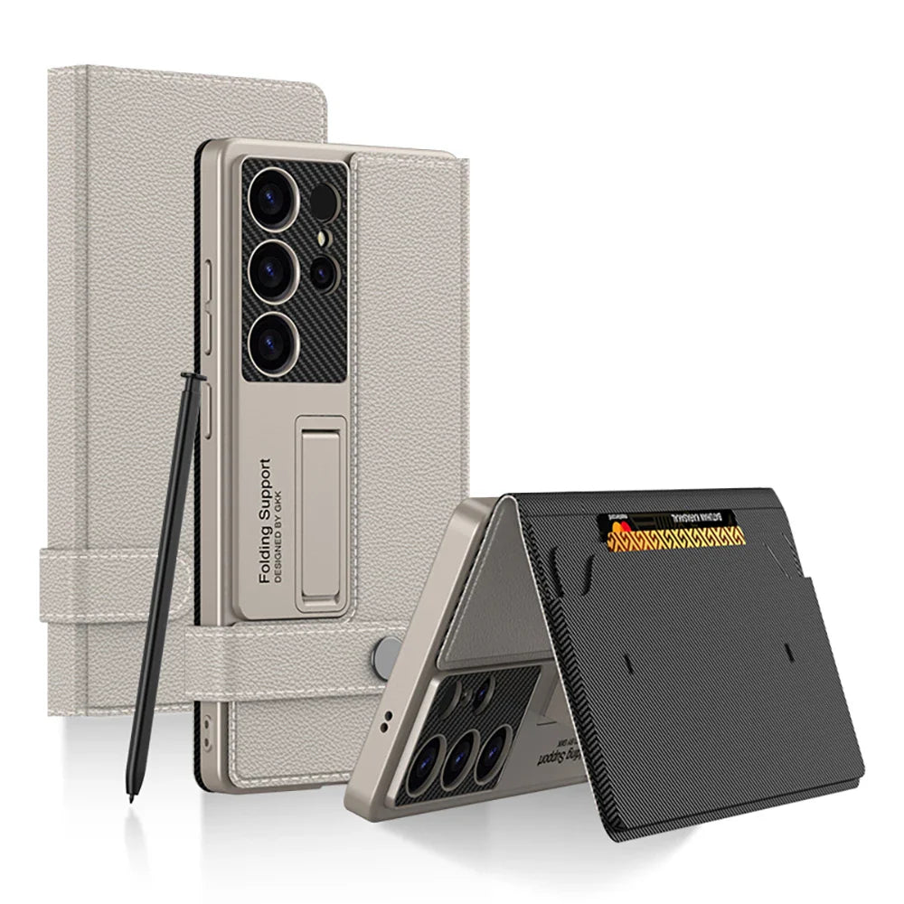 Suitable For Samsung S25 Ultra Flip Leather Wallet Case