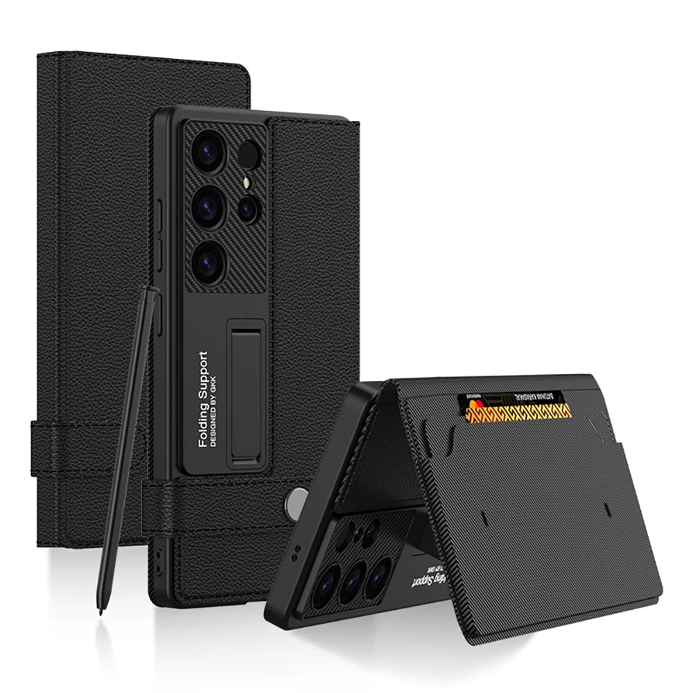 Suitable For Samsung S25 Ultra Flip Leather Wallet Case