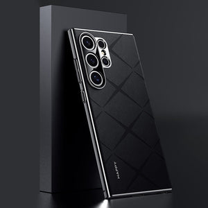 Samsung Series | Electroplated Frame Business Leather Case