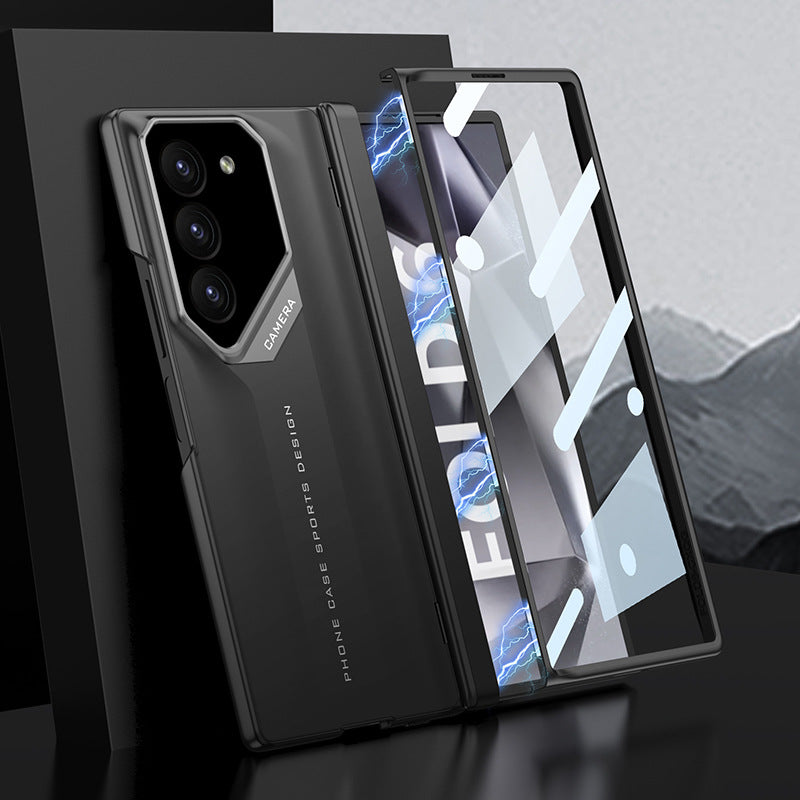 Suitable for Samsung Shell Film Integrated Magnetic Folding Hinge Phone Case