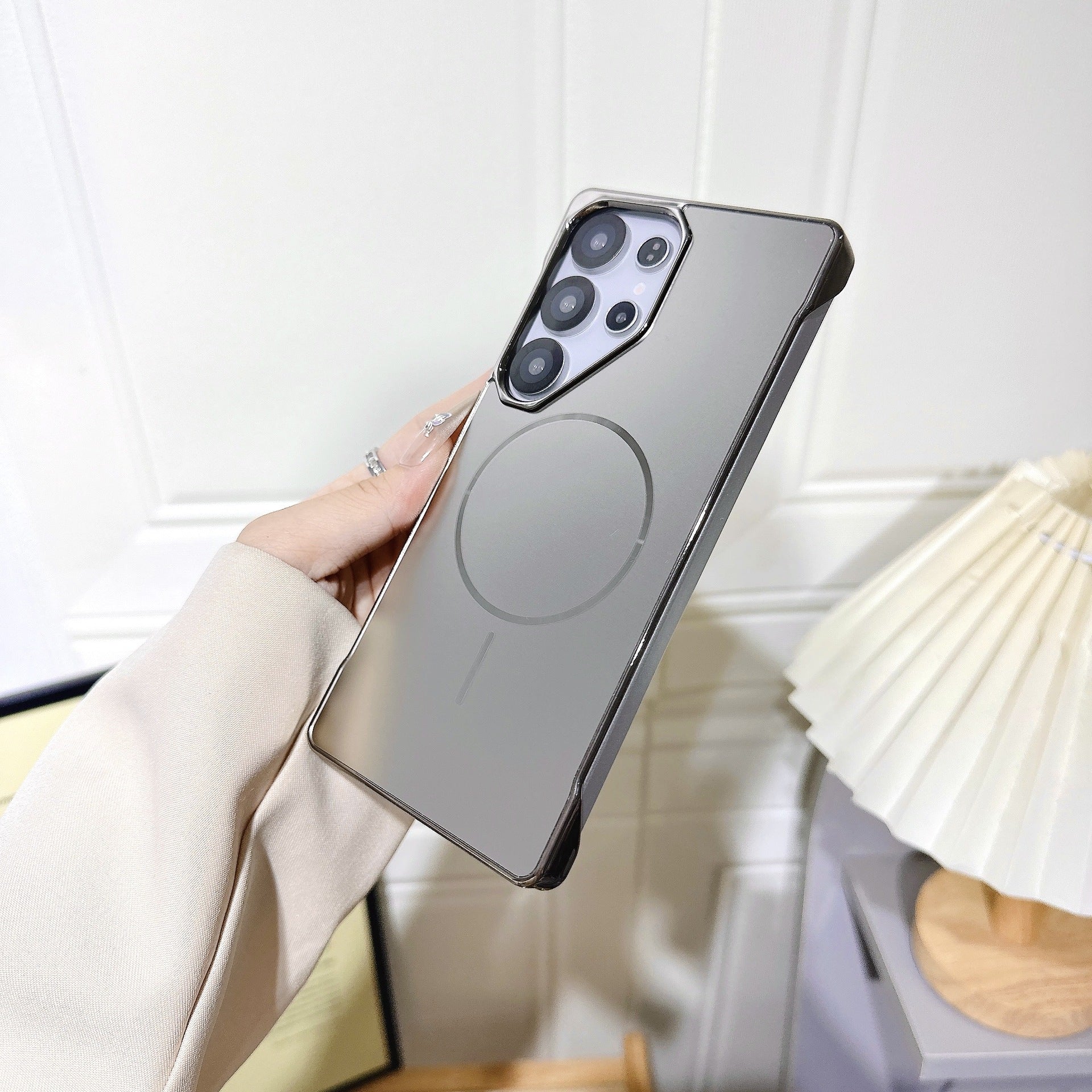 For Samsung S25ultra Borderless Electroplated Magnetic  case