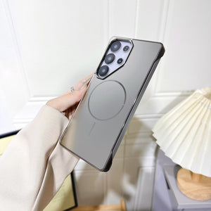 For Samsung S25ultra Borderless Electroplated Magnetic  case