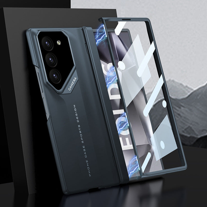 Suitable for Samsung Shell Film Integrated Magnetic Folding Hinge Phone Case