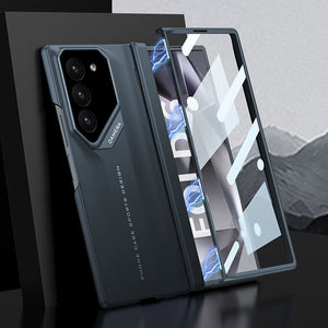 Suitable for Samsung Shell Film Integrated Magnetic Folding Hinge Phone Case