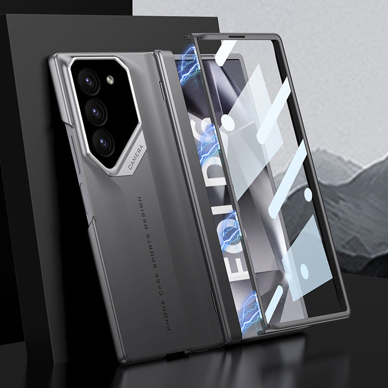 Suitable for Samsung Shell Film Integrated Magnetic Folding Hinge Phone Case