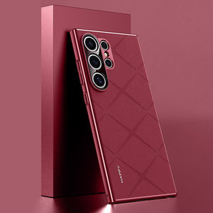 Samsung Series | Electroplated Frame Business Leather Case