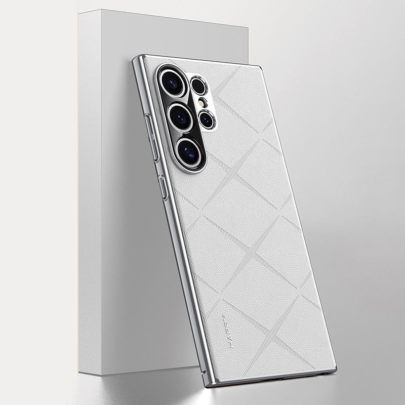 Samsung Series | Electroplated Frame Business Leather Case