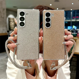 Luxury Sparkling Diamond Bracelet Case For Z Fold Series