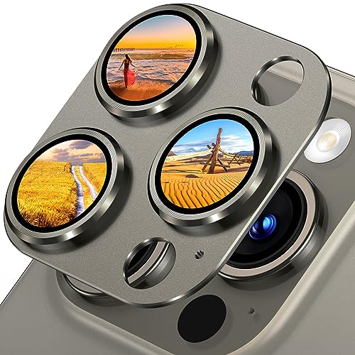 Camera lens protective film, compatible with iPhone 15 series, metal tempered glass back screen protective film