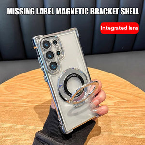 Electroplated Magnetic Stand Mobile Phone Cases For Samsung S25 Ultra