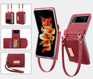 For Samsung ZFlip6/7 Folding Screen Wallet Phone Case