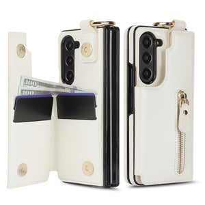 Suitable for Samsung ZFold3/4/5/6 Wallet Ring Phone Case