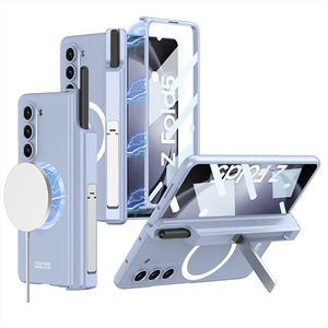 Wireless Magnetic Phantom Pen Holder Mobile Phone Case For Samsung Z Fold 5/6