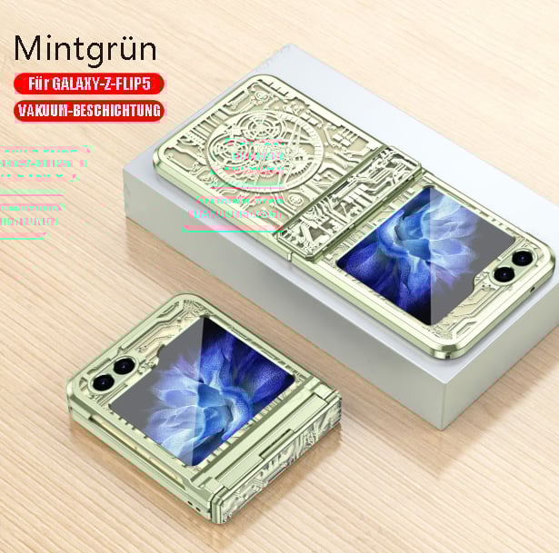 Mechanical Folding Samsung Zfip5/6 Electroplating Mobile Phone Shell Hinge Anti-Fall Protective Cover
