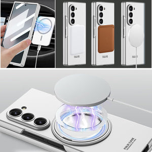 Compatible with Samsung ZFold7/6 mobile phone case 5/4 external 360 rotating bracket magnetic wireless charging ultra-thin protective cover