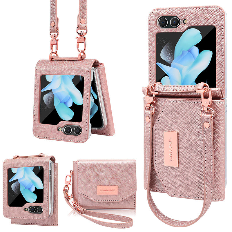 For Samsung ZFlip6/7 Folding Screen Wallet Phone Case
