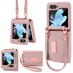 For Samsung ZFlip6/7 Folding Screen Wallet Phone Case