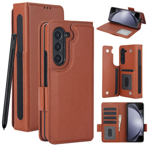 Suitable for Samsung ZFold3/4/5/6 Multifunctional Leather Case