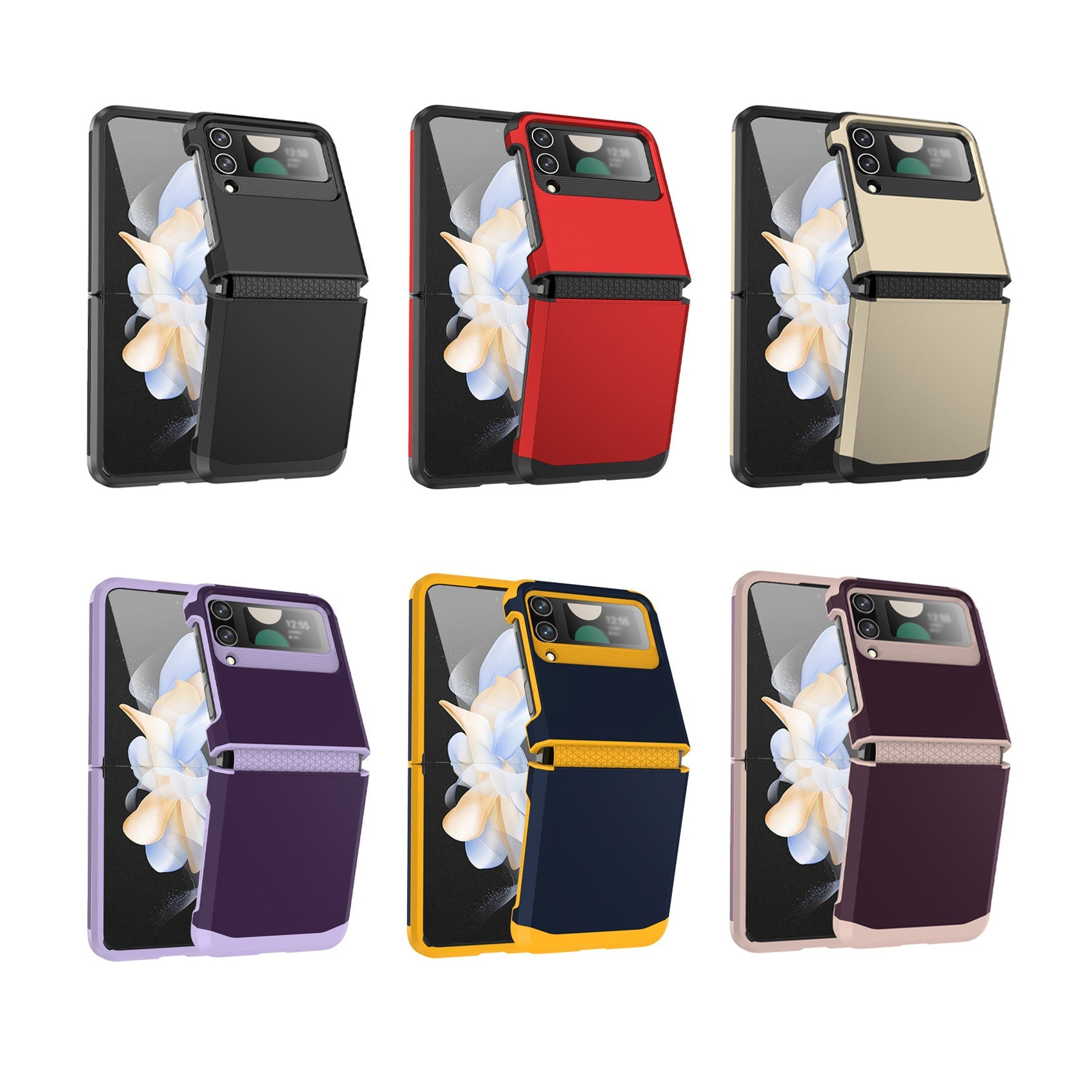 For Samsung ZFlip3/4/5/6 Mobile Phone Shell Hinge Integrated