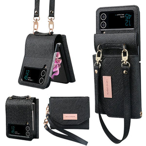 For Samsung ZFlip6/7 Folding Screen Wallet Phone Case