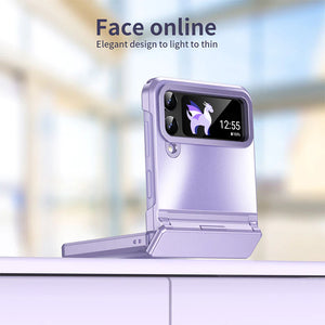 Compatible with Samsung Z Flip 3/4/5/6 Flat Hinge Folding Phone Case