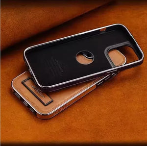 High-End Simple Business Leather Mobile Phone Case Male IPhone14 Series