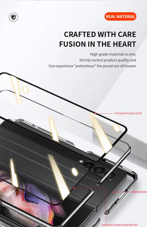 For Samsung Galaxy Z Fold 5/6/7 Metal Mobile Phone Protective Case