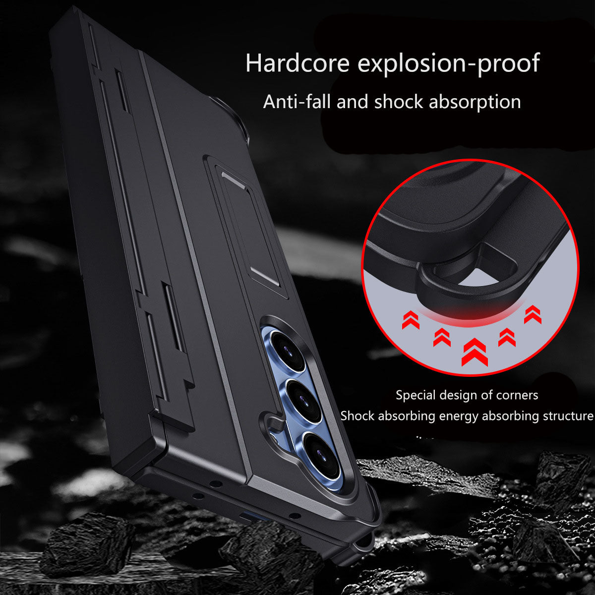Suitable for Z Fold5/6/7 King Kong hinge all-in-one all-inclusive anti-fall mobile phone case