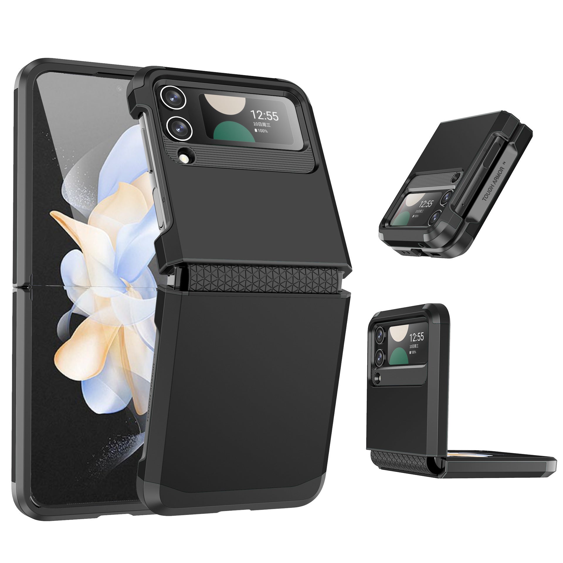 For Samsung ZFlip3/4/5/6 Mobile Phone Shell Hinge Integrated