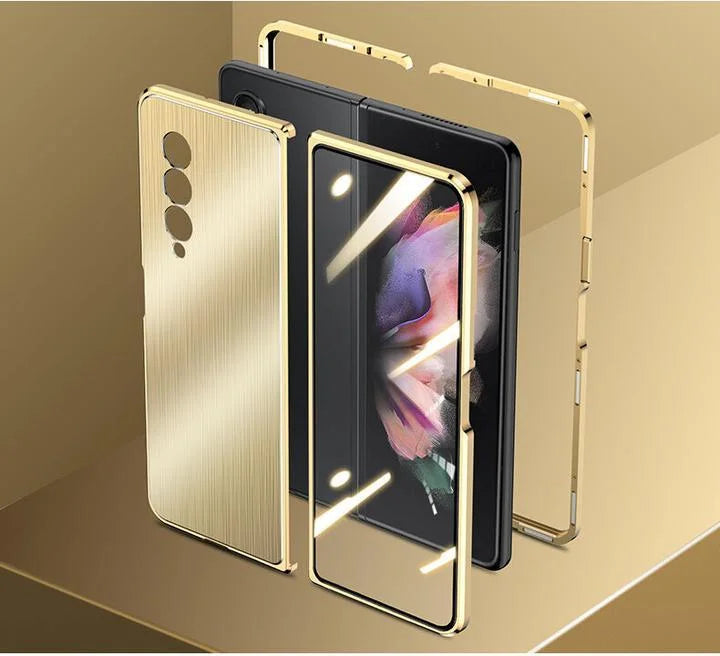 For Samsung Galaxy Z Fold 5/6/7 Metal Mobile Phone Protective Case