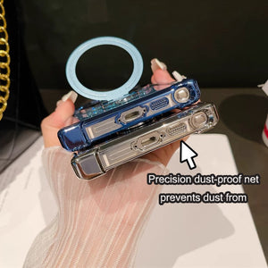 Electroplated Magnetic Stand Mobile Phone Cases For Samsung S25 Ultra