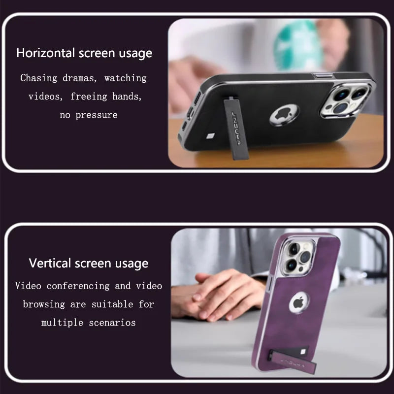 High-End Simple Business Leather Mobile Phone Case Male IPhone14 Series
