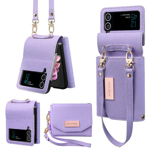 For Samsung ZFlip6/7 Folding Screen Wallet Phone Case