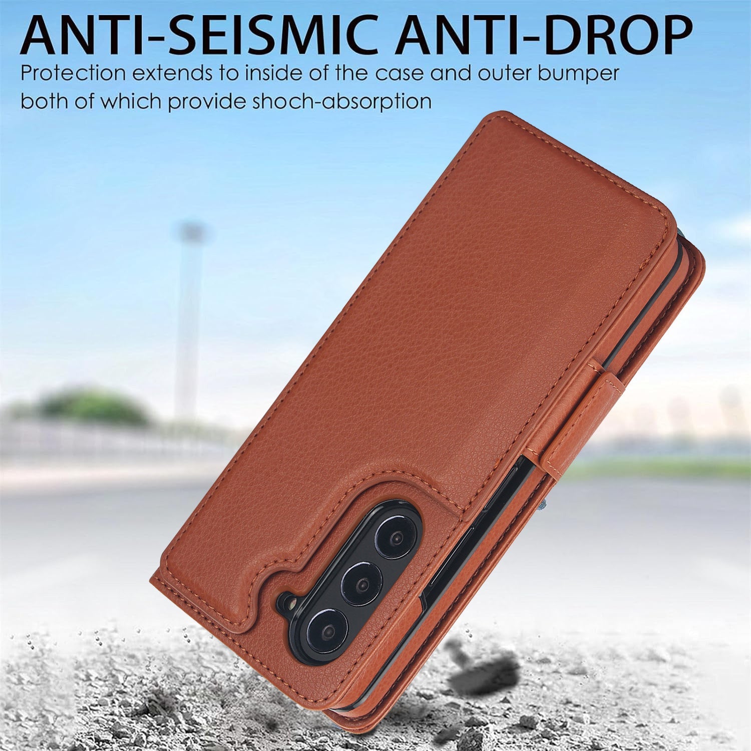 Suitable for Samsung ZFold3/4/5/6 Multifunctional Leather Case