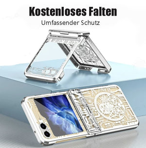 Mechanical Folding Samsung Zfip5/6 Electroplating Mobile Phone Shell Hinge Anti-Fall Protective Cover