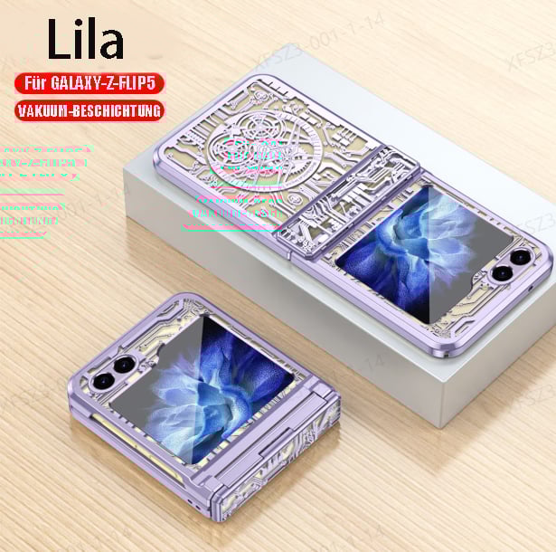 Mechanical Folding Samsung Zfip5/6 Electroplating Mobile Phone Shell Hinge Anti-Fall Protective Cover