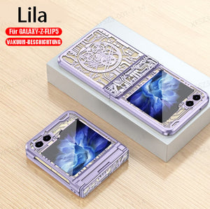 Mechanical Folding Samsung Zfip5/6 Electroplating Mobile Phone Shell Hinge Anti-Fall Protective Cover