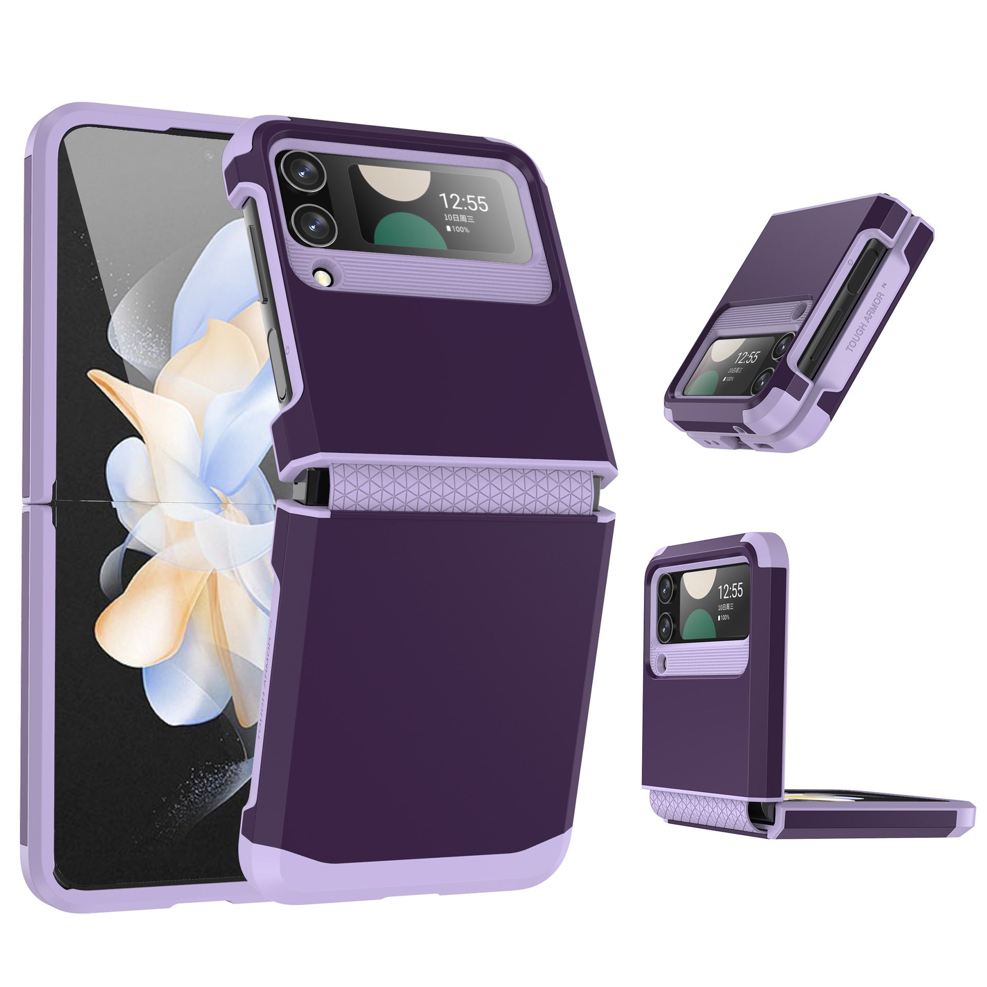 For Samsung ZFlip3/4/5/6 Mobile Phone Shell Hinge Integrated