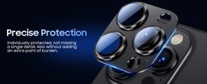 Camera lens protective film, compatible with iPhone 15 series, metal tempered glass back screen protective film