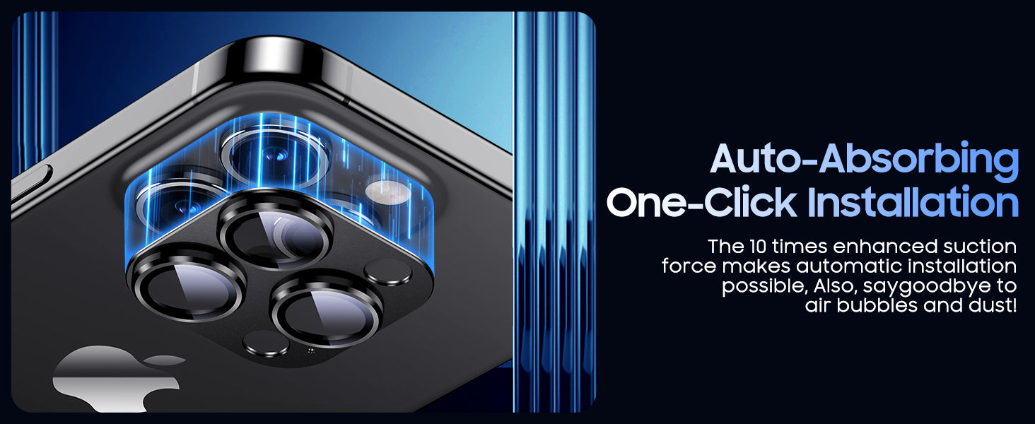 Camera lens protective film, compatible with iPhone 15 series, metal tempered glass back screen protective film
