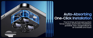 Camera lens protective film, compatible with iPhone 15 series, metal tempered glass back screen protective film