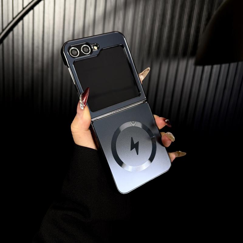 Electroplated Frosted Magnetic Case Cover for Samsung Flip Series
