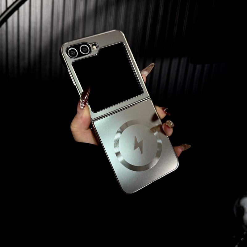 Electroplated Frosted Magnetic Case Cover for Samsung Flip Series