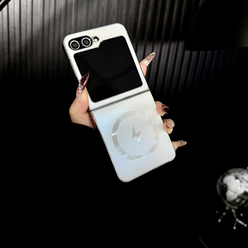 Electroplated Frosted Magnetic Case Cover for Samsung Flip Series