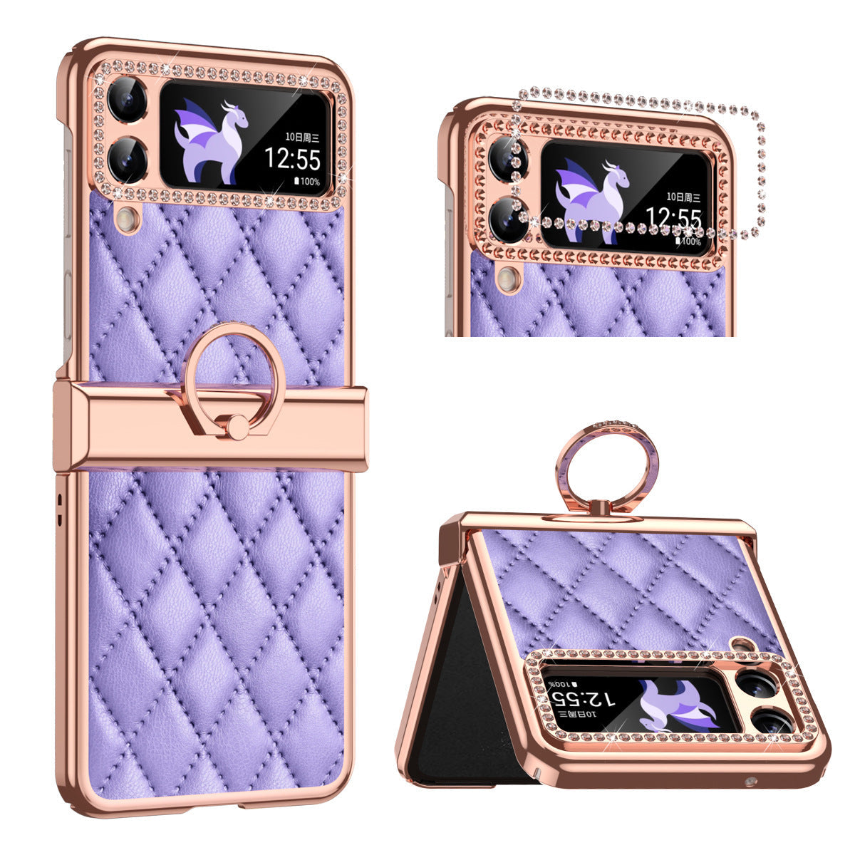 For Samsung ZFlip3/4/5 Folding All-inclusive Hinge Drop-proof Protective Case