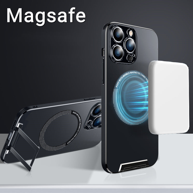Suitable For iPhone 15 Series Magnetic Magsafe Invisible Holder Phone Case