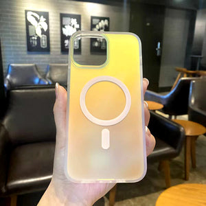 IPhone Transparent Strong Magnetic Phone Case
