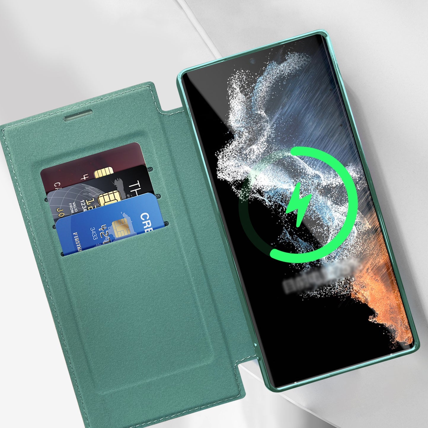 Magnetic Suction Business Leather Case For Samsung S25 Series Mobile Phone Case