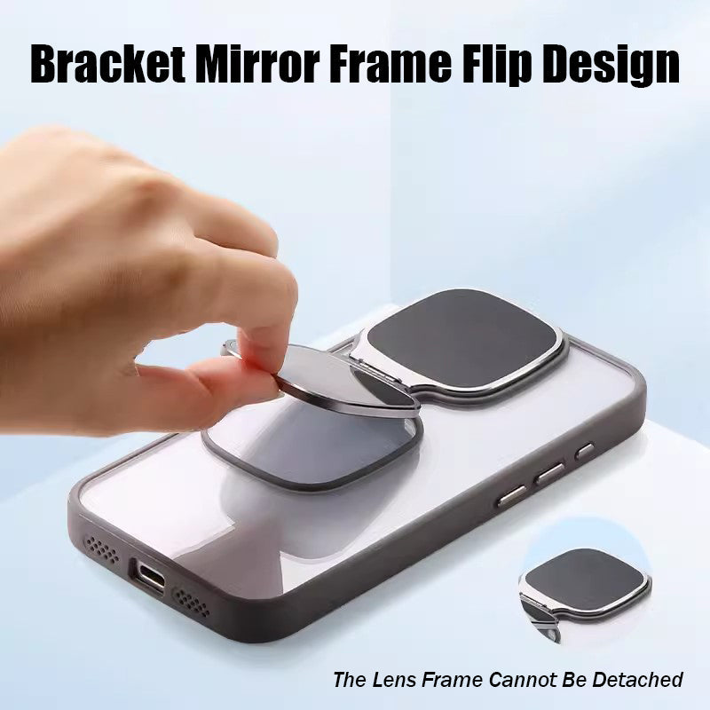 For iPhone15 Series High Transparent Acrylic Bracket Phone Case