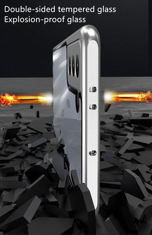 Magnetic Tempered Glass Double Sided Phone Case for Samsung S23 Ultra